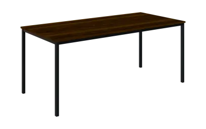 JPT 180 Jídelní stůl 1800 x 800 mm, deska ořech královský / podnož černá